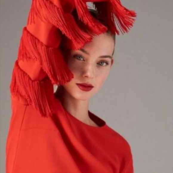 Stella McCartney Red/orange fringe sleeve mini Size 38 or small: - Picture 8 of 8